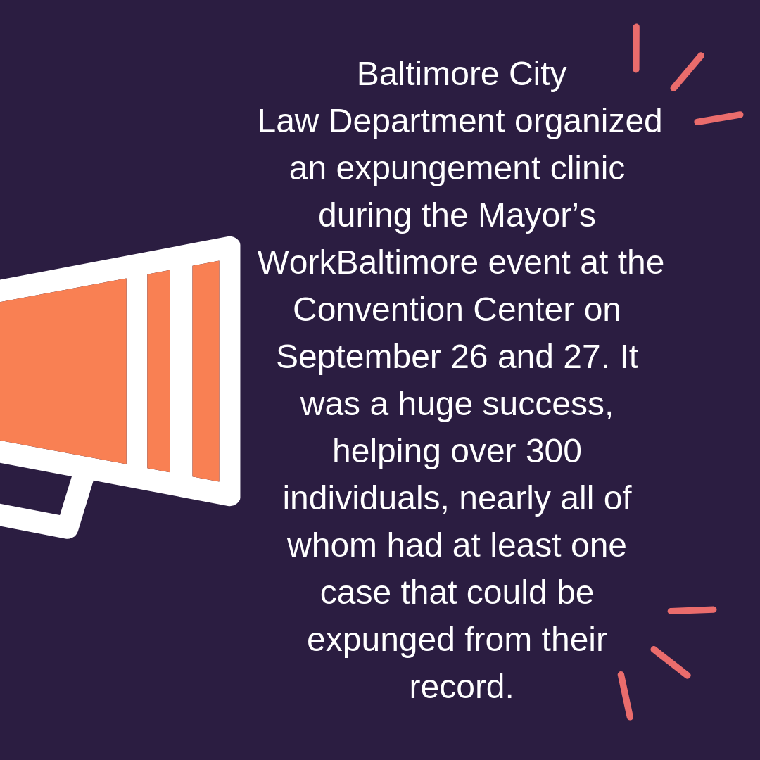 Expungement Clinic A Success!